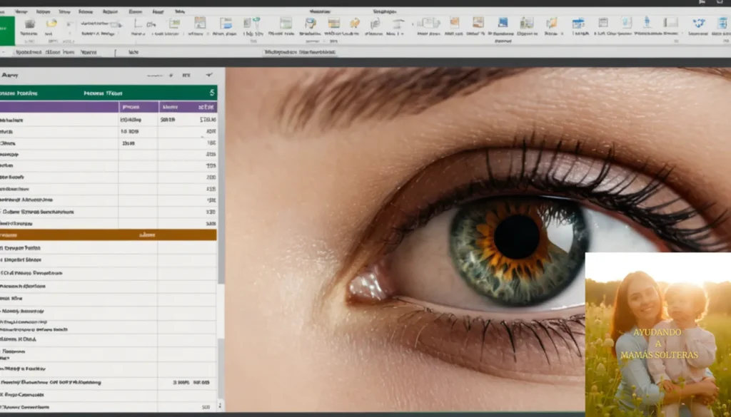Aplícas software gasto familia: "La imagen debe mostrar: un primer plano de una pantalla de computadora de escritorio que muestra una interfaz fácil de usar de una aplicación de software para el seguimiento de gastos familiares