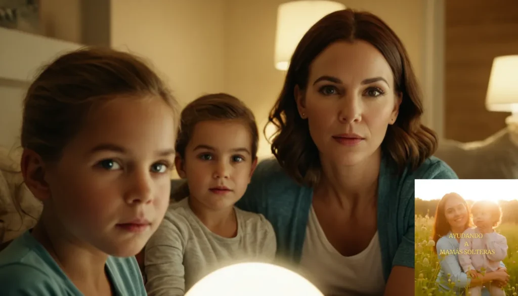 Consejos para Ahorrar Energía en Familias Monoparentales: "La imagen debe mostrar una sala de estar cálida y acogedora al atardecer