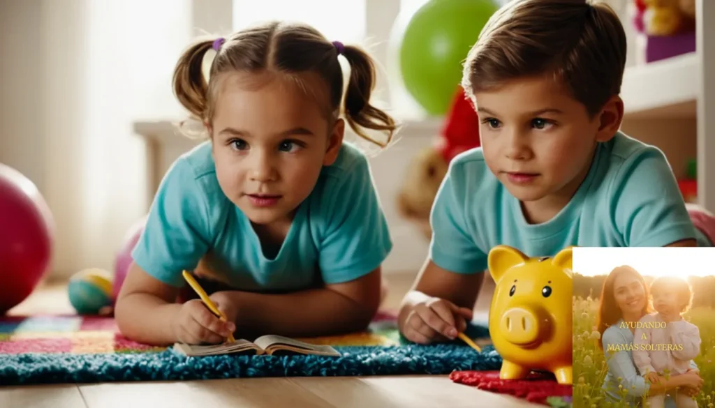 Educación Financiera Infantil: "La imagen debe mostrar a un grupo de cuatro niños