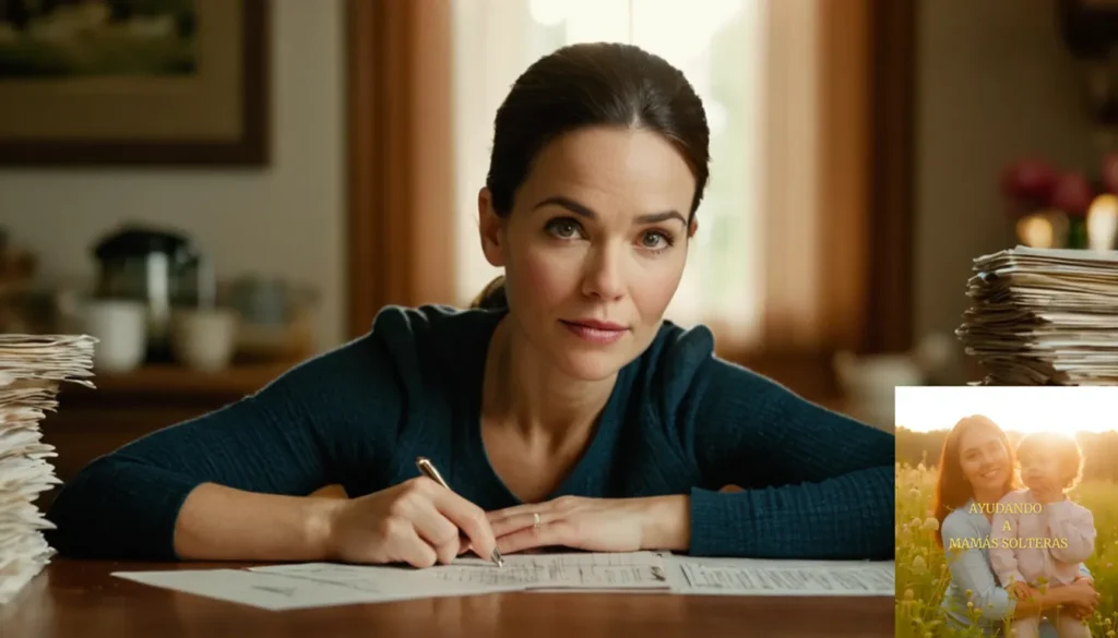 Finanzas sencillas para madres solteras con niños: "La imagen debe mostrar un retrato de la vida real de una mujer de aspecto determinado de unos 30 años