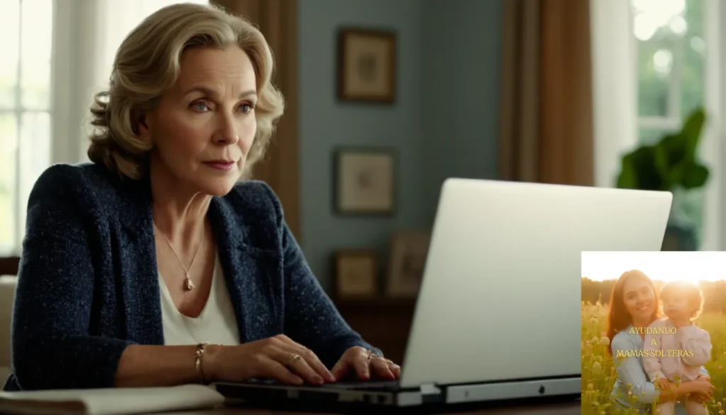 Fuente de ingresos segura para madres independientes: "La imagen debe mostrar a una mujer segura y de mediana edad en su propia casa rodeada de elementos de trabajo por cuenta propia