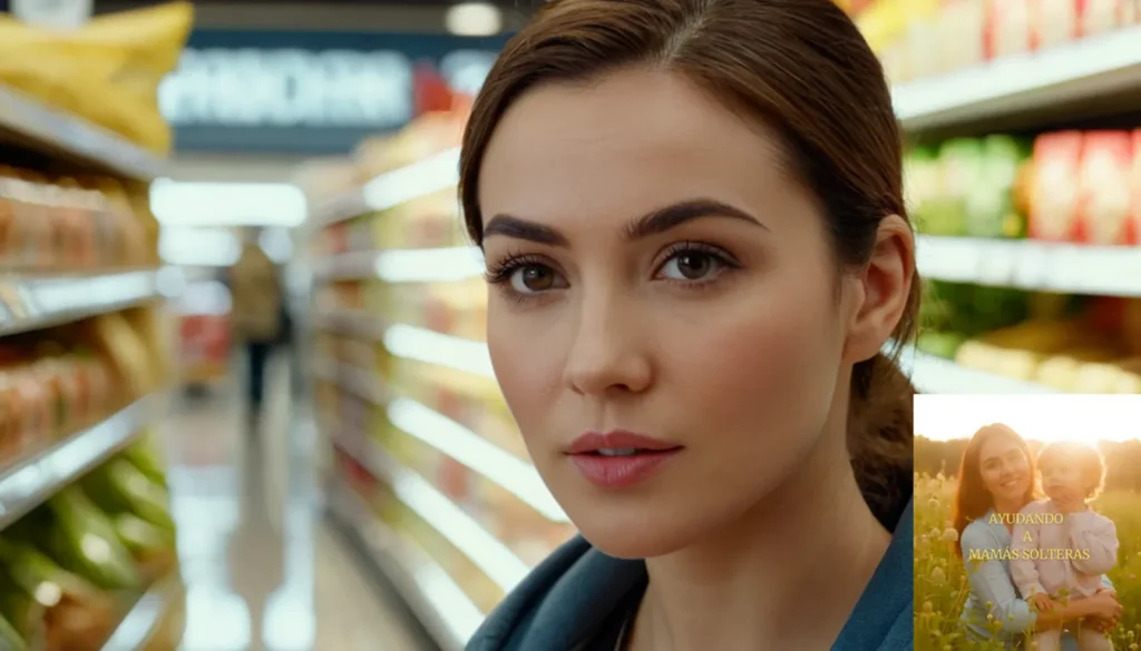 Gastar menos en supermercados solos: La imagen debe mostrar una mujer de mediados de los años veinte