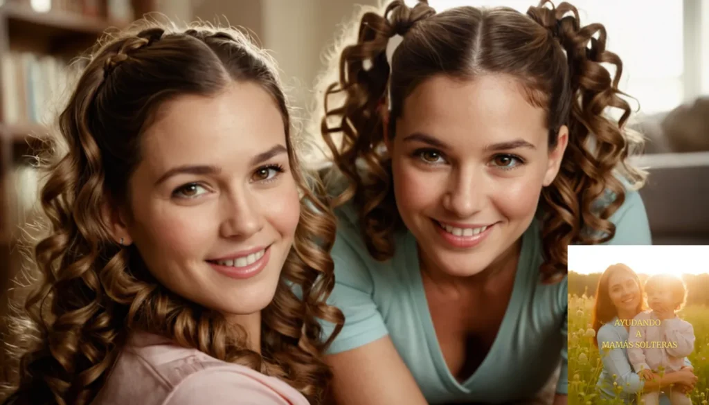 Planeación de tiempo eficiente madres hijos singulares: "La imagen debe mostrar a una madre devota de unos 30 años