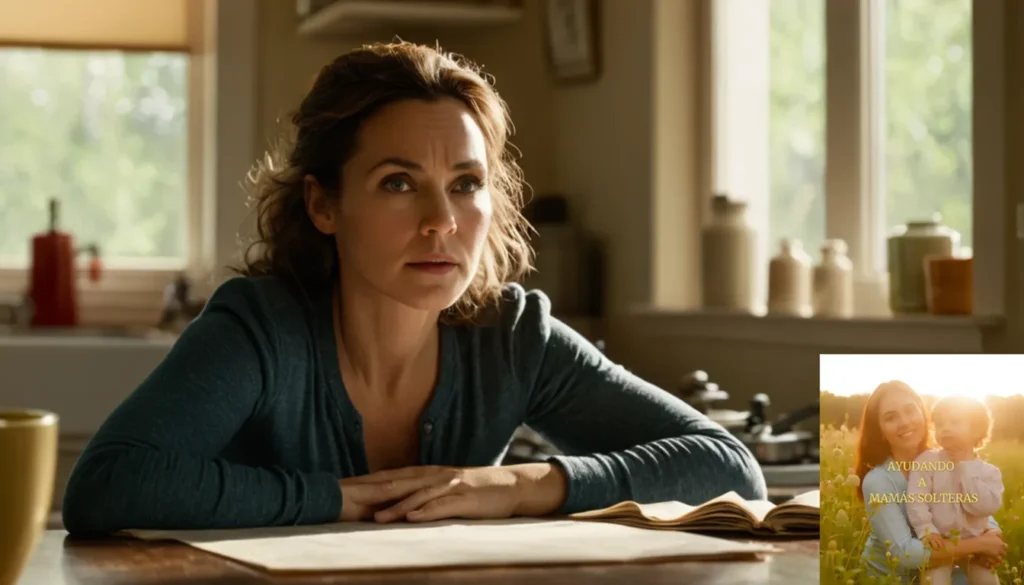 Planificación financiera mensual para madres solteras: "La imagen debe mostrar a una madre solista de unos 30 años