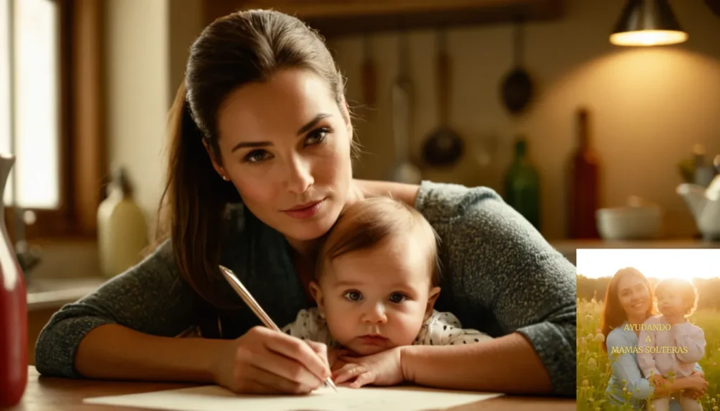 Presupuesto divertido para madres solteras: "La imagen debe mostrar a una madre cálida e íntima que sostiene a un niño pequeño en su regazo
