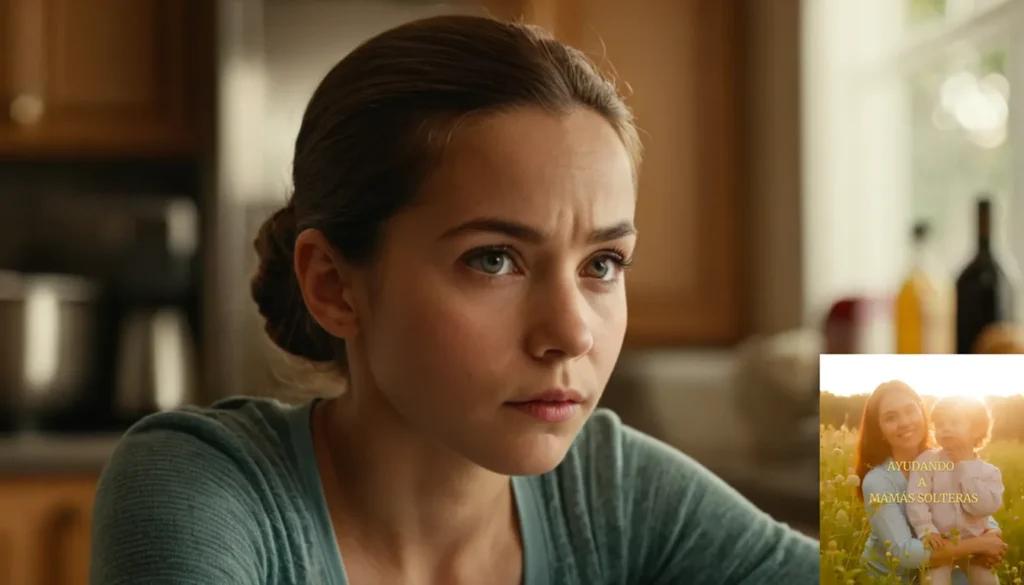Presupuestos Familiares Monoparentales Gratuitos: La imagen debe mostrar una fotografía sincera de una madre soltera