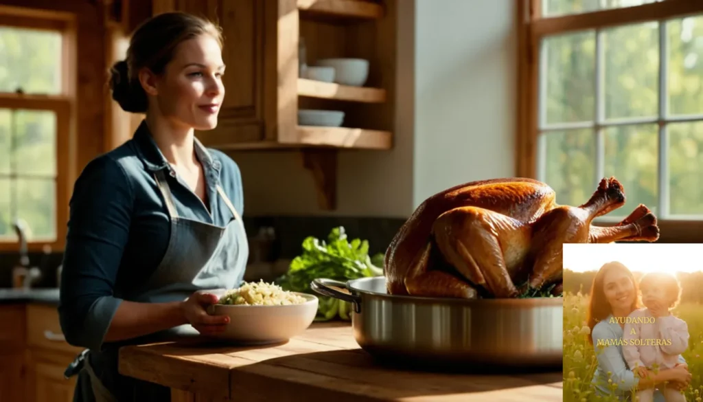 Recetas económicas para familiares con uno dueño: La imagen debe mostrar una toma cálida y acogedora de una persona que sostiene una olla de acero inoxidable grande en la estufa