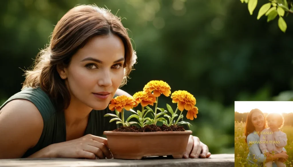 Técnicas para maternidad en soledad: "La imagen debería mostrarse: una mujer solitaria de unos 20 años se sienta en un banco de madera desgastada rodeada de exuberante follaje verde