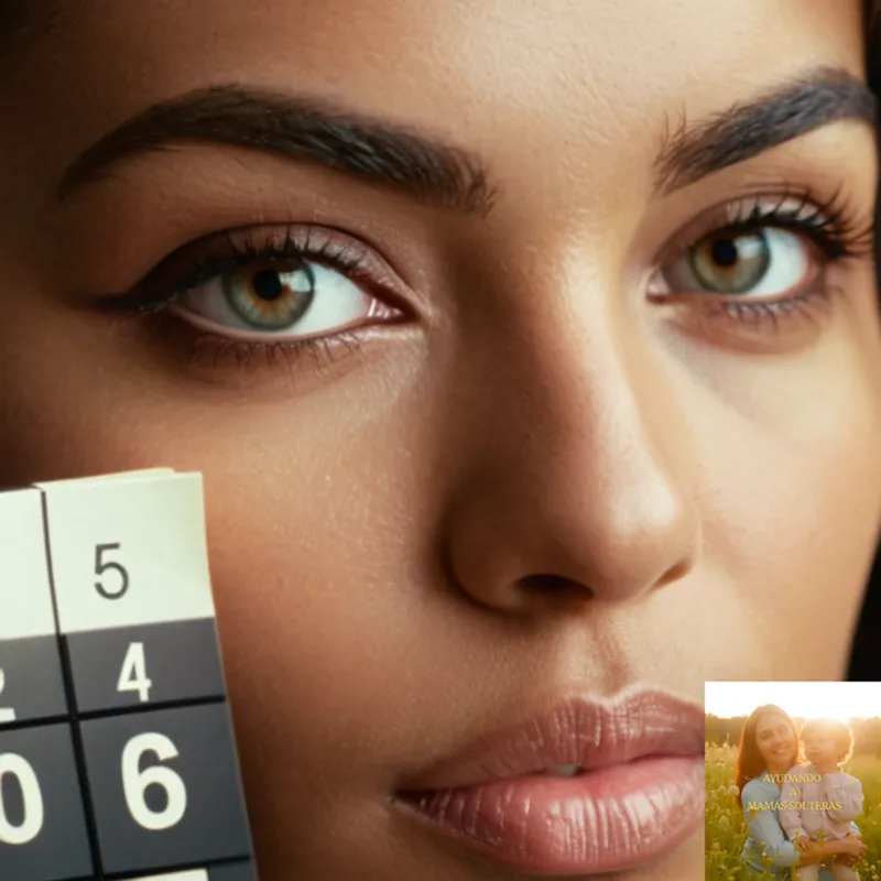 The image should show a tender moment between two people of diverse backgrounds embracing each other, set against a blurred background of financial documents and calendars, conveying stability and determination amidst personal struggles.