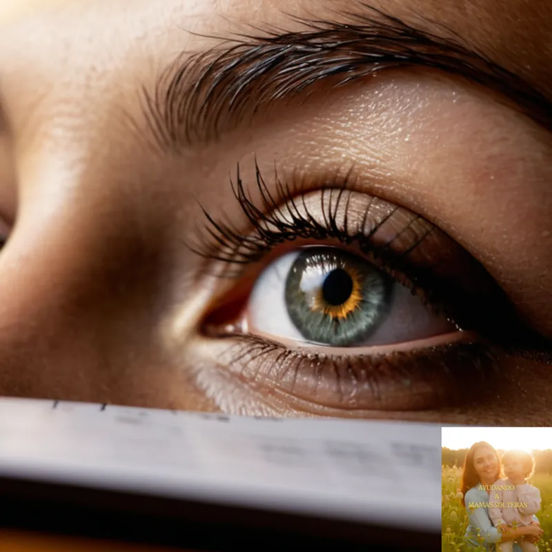 The image should show: a clear and crisp digital desktop display with a bright and modern financial management tool prominent on screen, surrounded by blurred notes, bills, and papers scattered on a minimalist wooden desk, beneath soft, warm ambient lighting illuminating the entire scene.